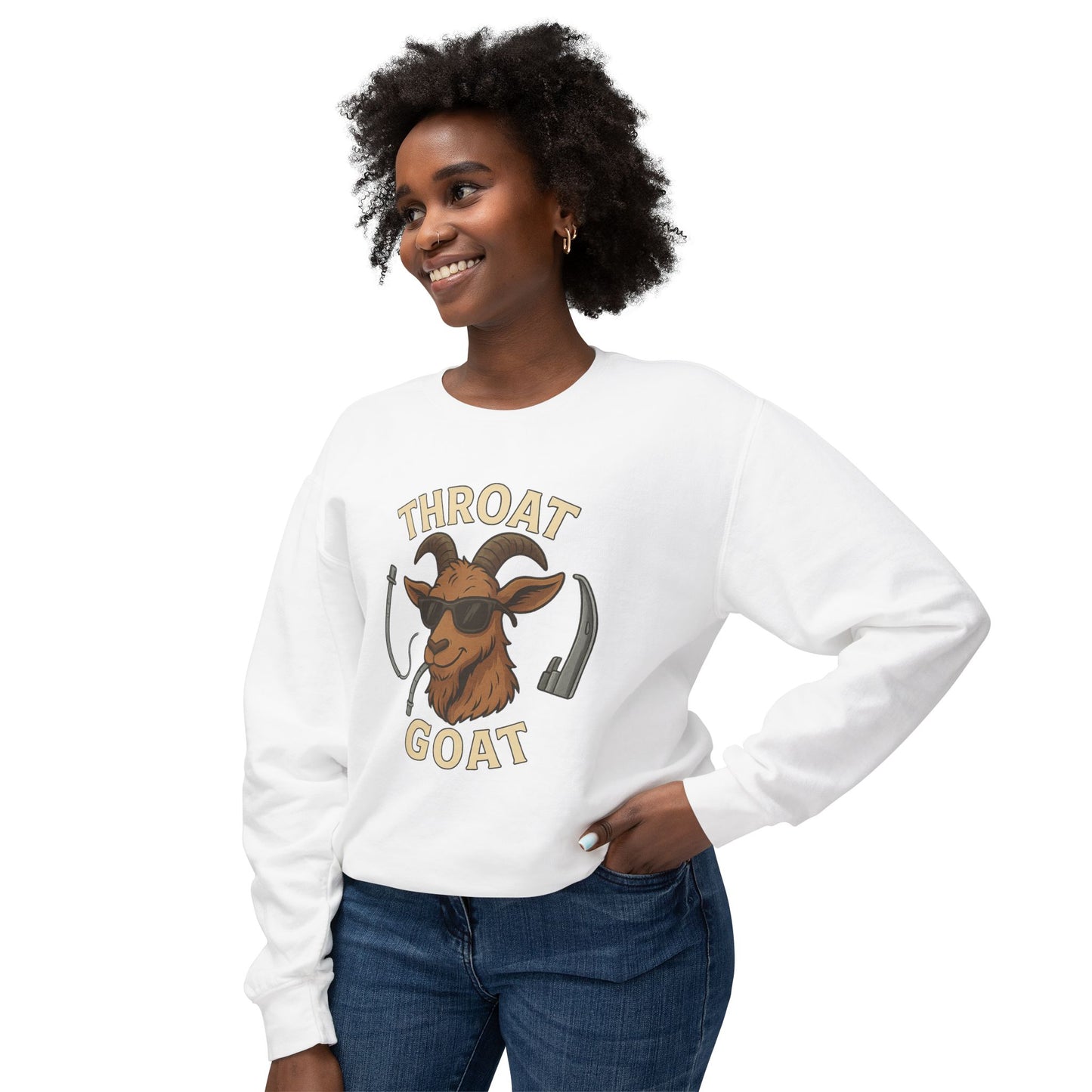 Throat Goat Unisex Softstyle T-Shirt, Funny Graphic Tee, Gift for Goat Lovers, Humor Shirt, Casual Wear, Birthday Gift