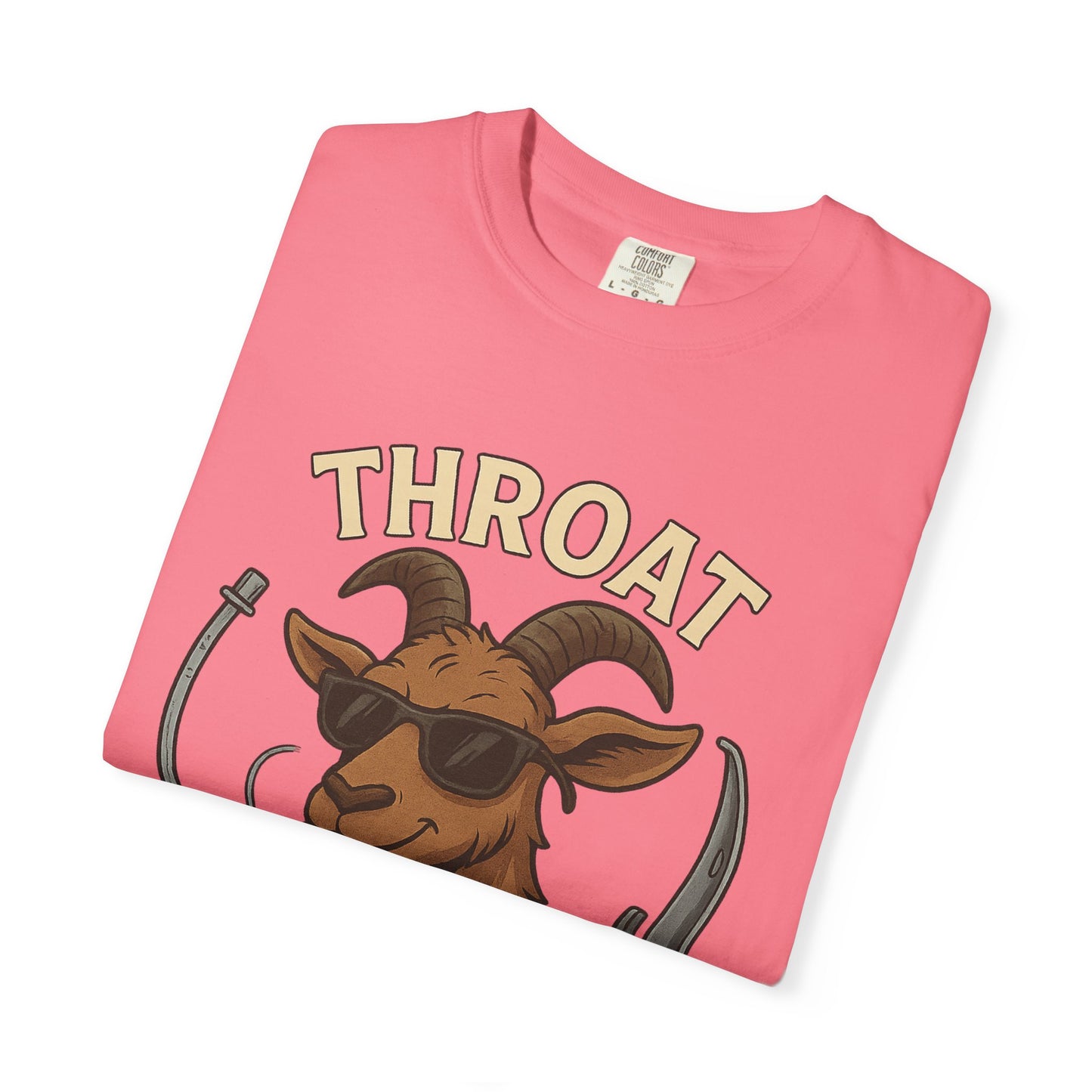 Throat Goat Unisex Softstyle T-Shirt, Funny Graphic Tee, Gift for Goat Lovers, Humor Shirt, Casual Wear, Birthday Gift