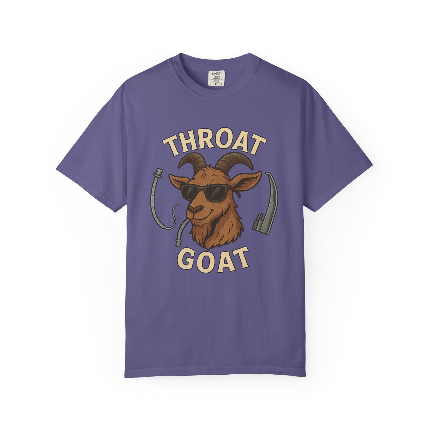 Throat Goat Unisex Softstyle T-Shirt, Funny Graphic Tee, Gift for Goat Lovers, Humor Shirt, Casual Wear, Birthday Gift