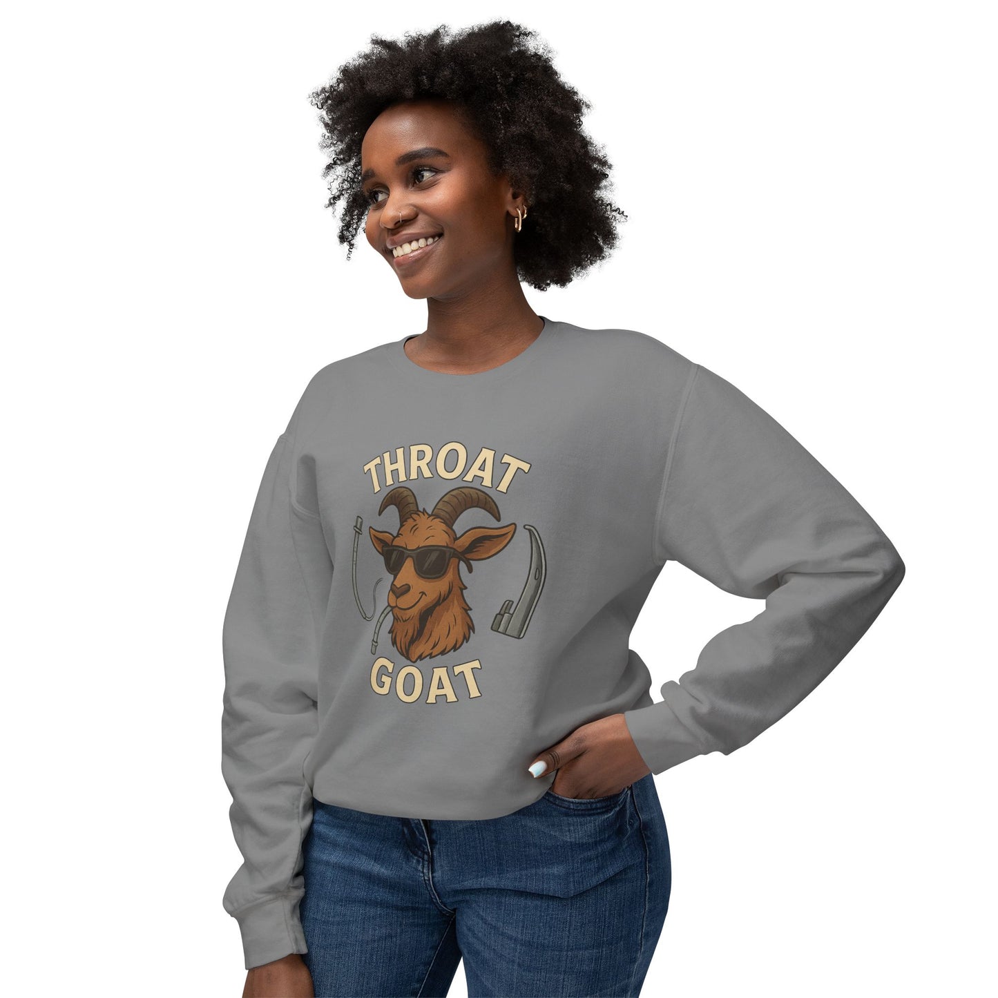 Throat Goat Unisex Softstyle T-Shirt, Funny Graphic Tee, Gift for Goat Lovers, Humor Shirt, Casual Wear, Birthday Gift