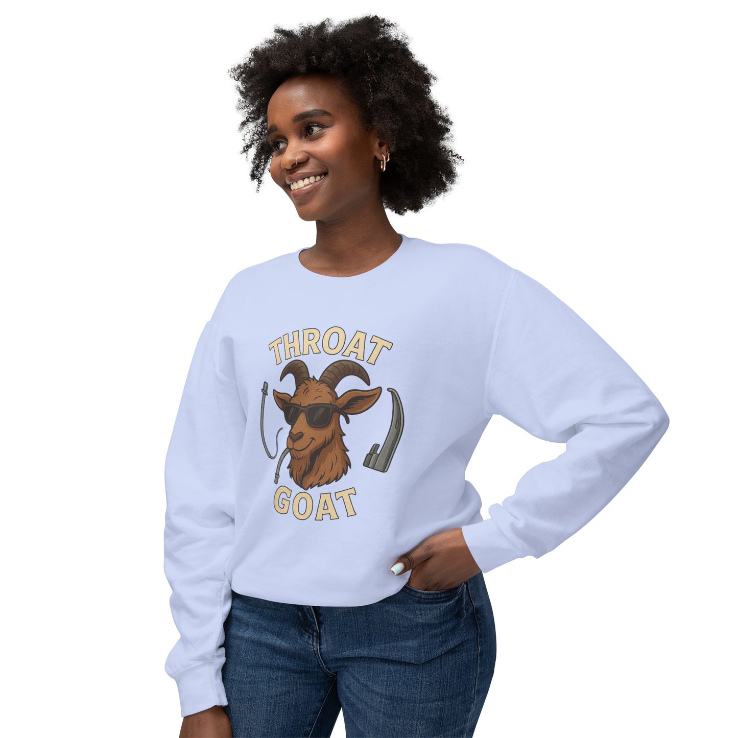 Throat Goat Unisex Softstyle T-Shirt, Funny Graphic Tee, Gift for Goat Lovers, Humor Shirt, Casual Wear, Birthday Gift