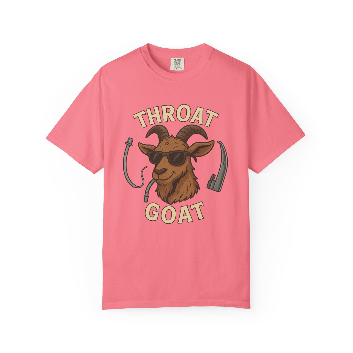 Throat Goat Unisex Softstyle T-Shirt, Funny Graphic Tee, Gift for Goat Lovers, Humor Shirt, Casual Wear, Birthday Gift