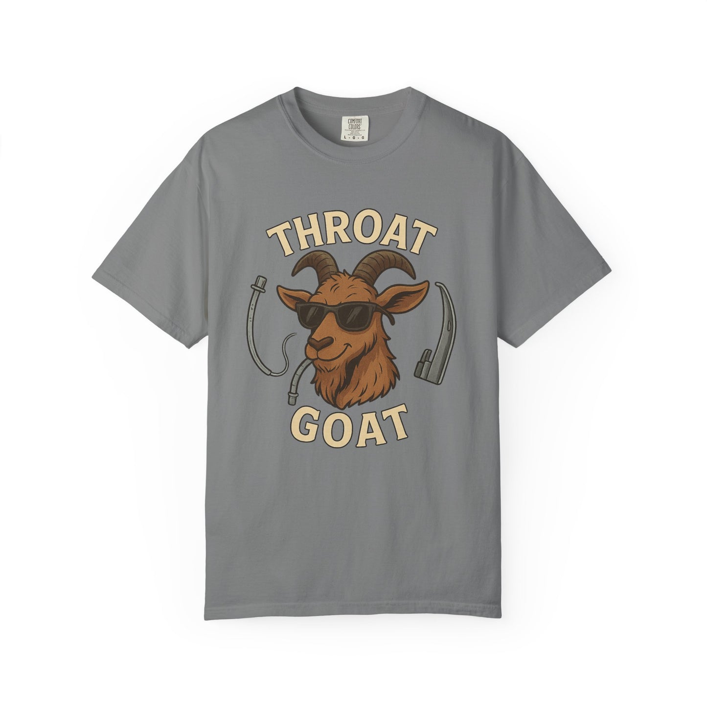 Throat Goat Unisex Softstyle T-Shirt, Funny Graphic Tee, Gift for Goat Lovers, Humor Shirt, Casual Wear, Birthday Gift