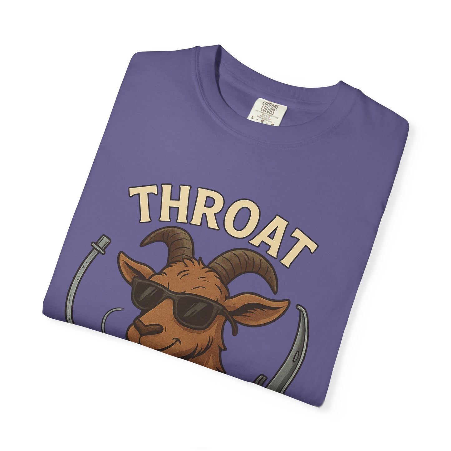Throat Goat Unisex Softstyle T-Shirt, Funny Graphic Tee, Gift for Goat Lovers, Humor Shirt, Casual Wear, Birthday Gift