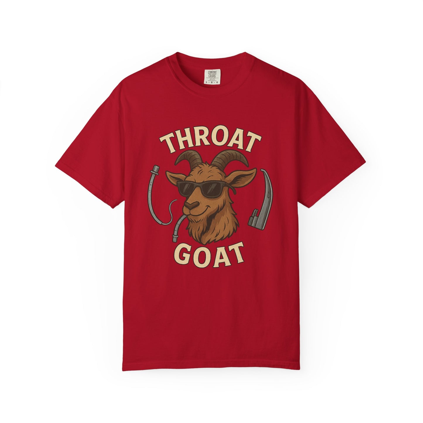 Throat Goat Unisex Softstyle T-Shirt, Funny Graphic Tee, Gift for Goat Lovers, Humor Shirt, Casual Wear, Birthday Gift