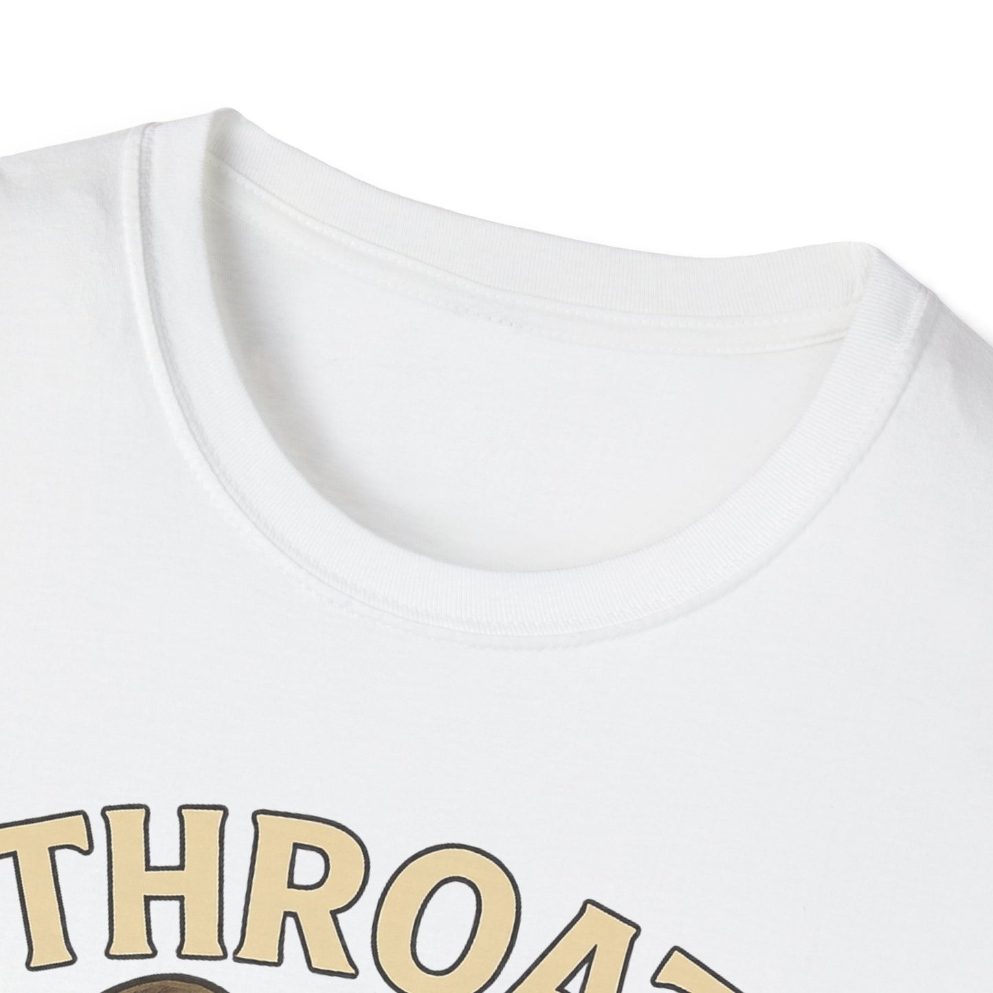 Throat Goat Unisex Softstyle T-Shirt, Funny Graphic Tee, Gift for Goat Lovers, Humor Shirt, Casual Wear, Birthday Gift