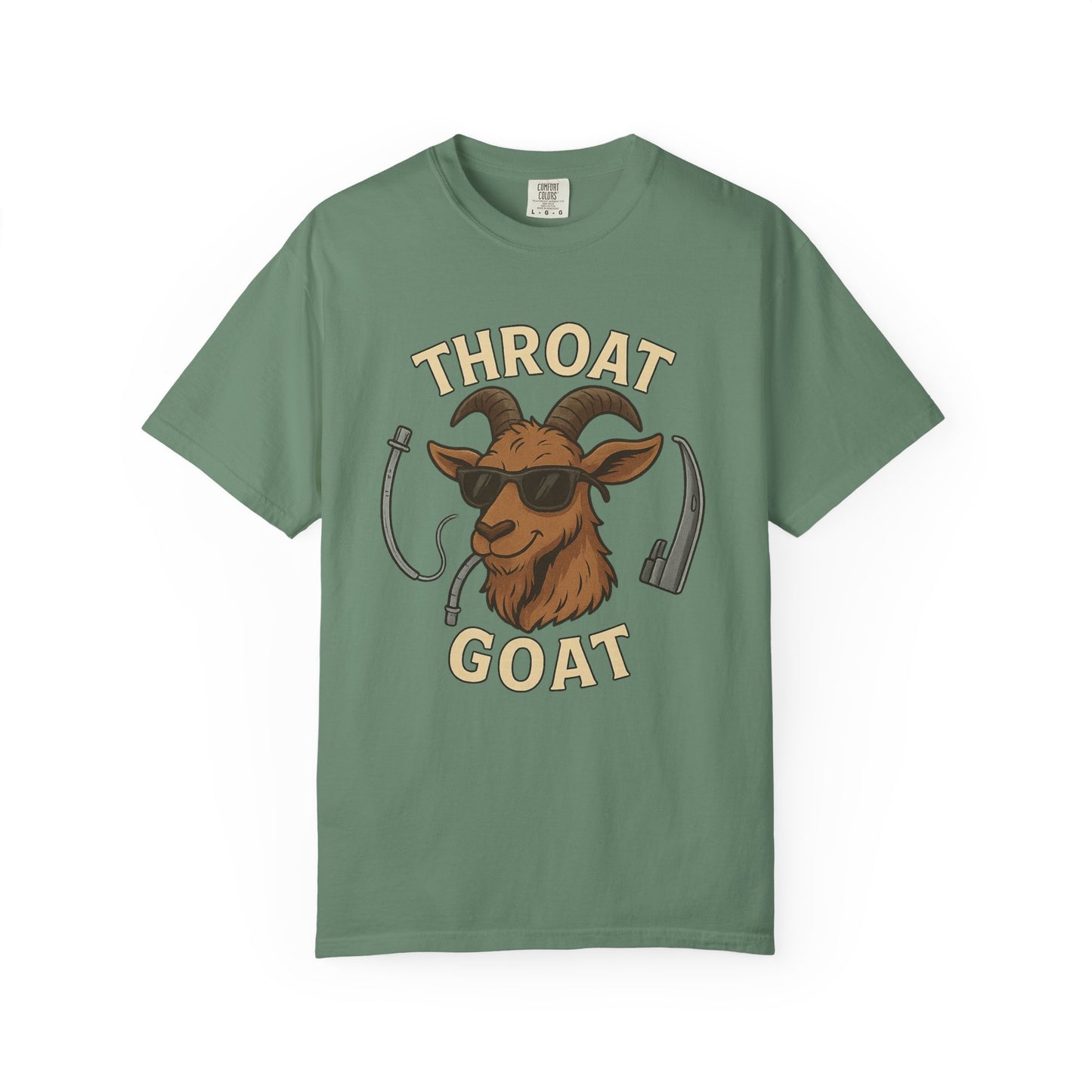 Throat Goat Unisex Softstyle T-Shirt, Funny Graphic Tee, Gift for Goat Lovers, Humor Shirt, Casual Wear, Birthday Gift