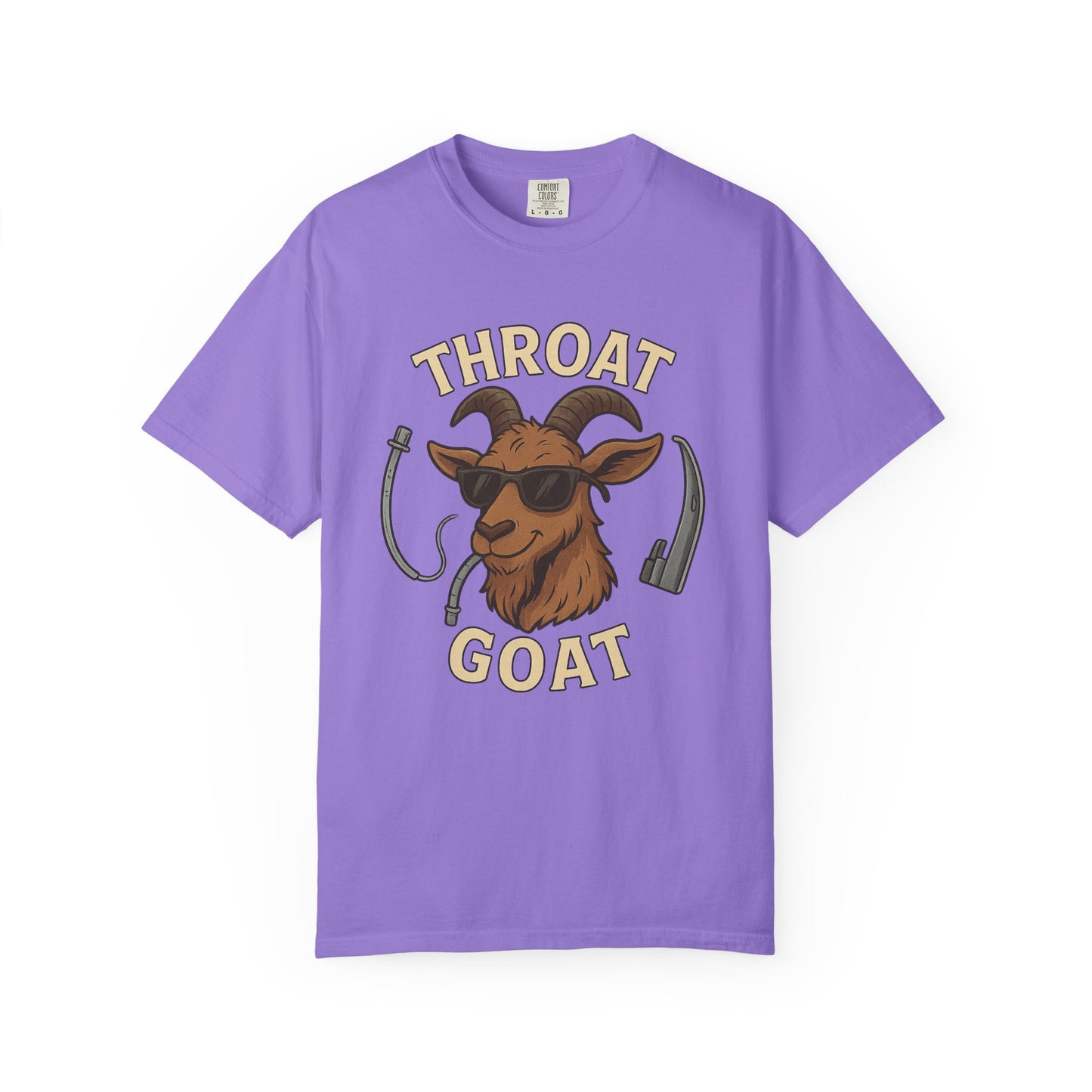 Throat Goat Unisex Softstyle T-Shirt, Funny Graphic Tee, Gift for Goat Lovers, Humor Shirt, Casual Wear, Birthday Gift