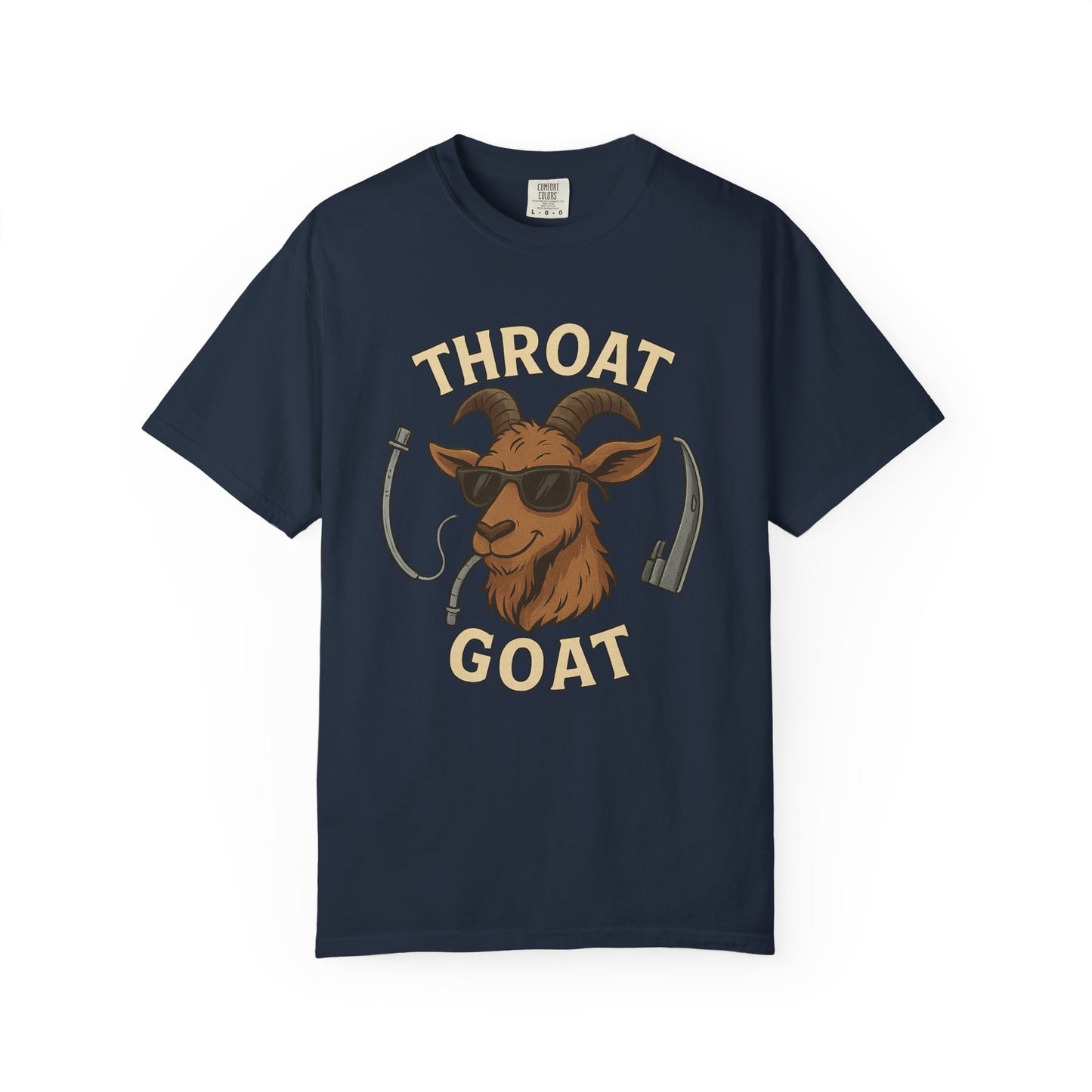 Throat Goat Unisex Softstyle T-Shirt, Funny Graphic Tee, Gift for Goat Lovers, Humor Shirt, Casual Wear, Birthday Gift
