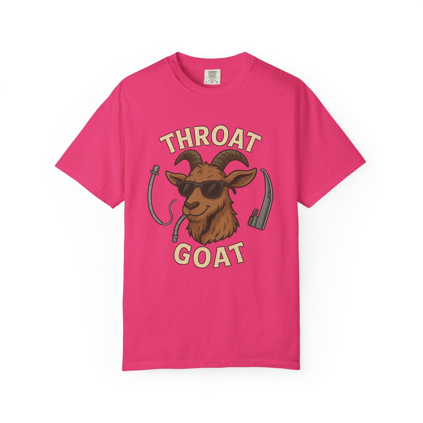 Throat Goat Unisex Softstyle T-Shirt, Funny Graphic Tee, Gift for Goat Lovers, Humor Shirt, Casual Wear, Birthday Gift