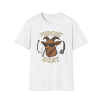 Throat Goat Unisex Softstyle T-Shirt, Funny Graphic Tee, Gift for Goat Lovers, Humor Shirt, Casual Wear, Birthday Gift
