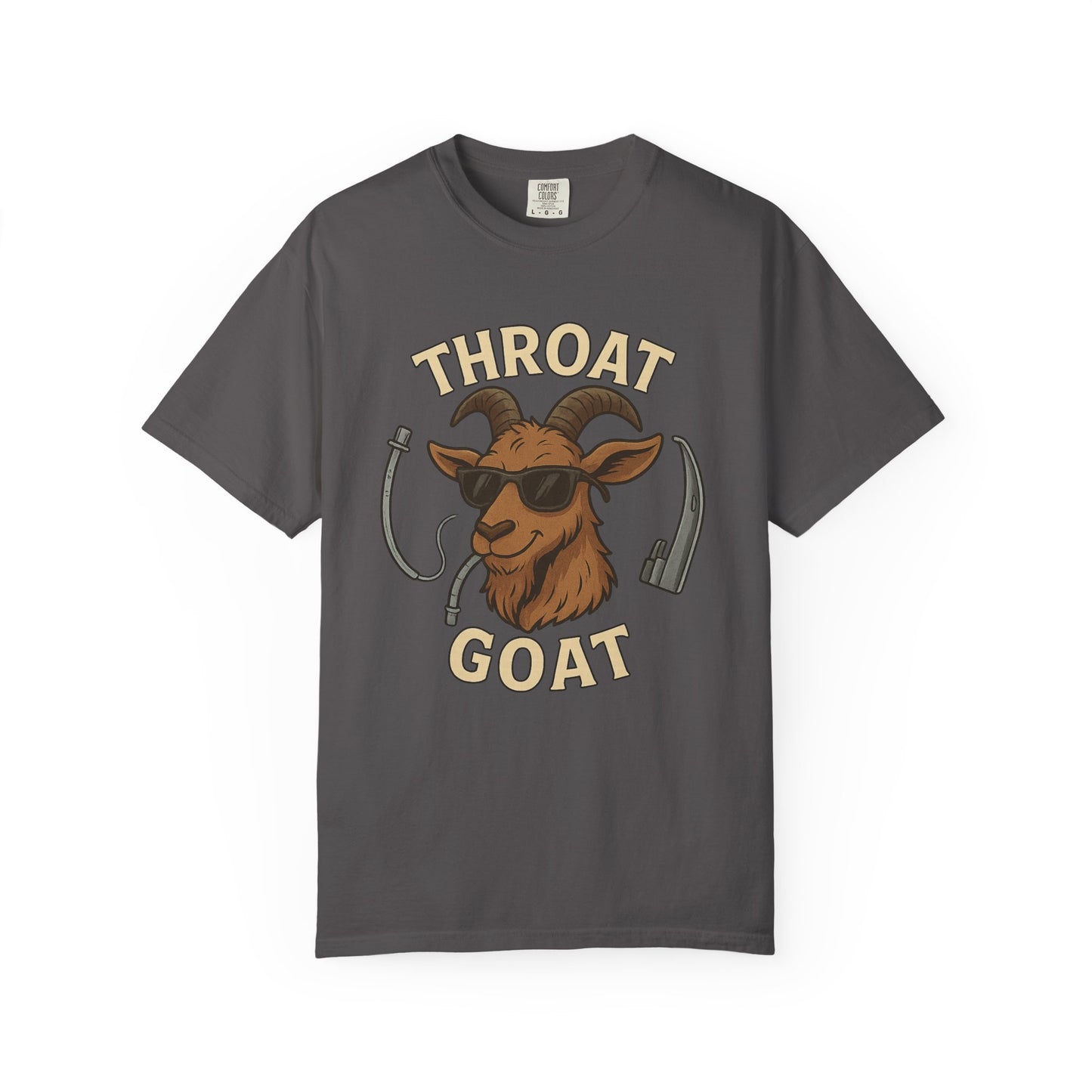 Throat Goat Unisex Softstyle T-Shirt, Funny Graphic Tee, Gift for Goat Lovers, Humor Shirt, Casual Wear, Birthday Gift