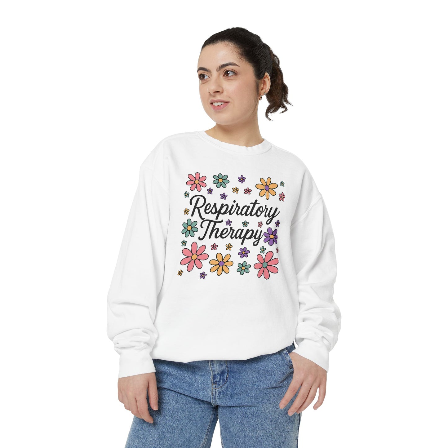 Respiratory Therapy Flower Sweatshirt, Cozy Gift for Nurses, Flower Design, Unisex Comfort Wear, Cute Medical Sweatshirt, Therapy [...]