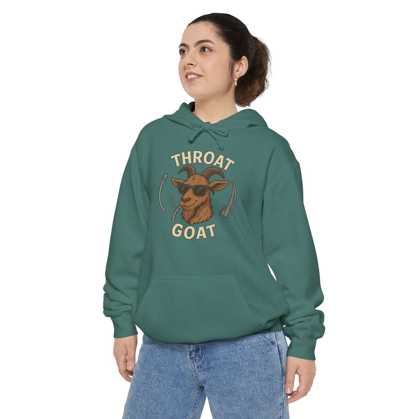 Throat Goat Unisex Softstyle T-Shirt, Funny Graphic Tee, Gift for Goat Lovers, Humor Shirt, Casual Wear, Birthday Gift