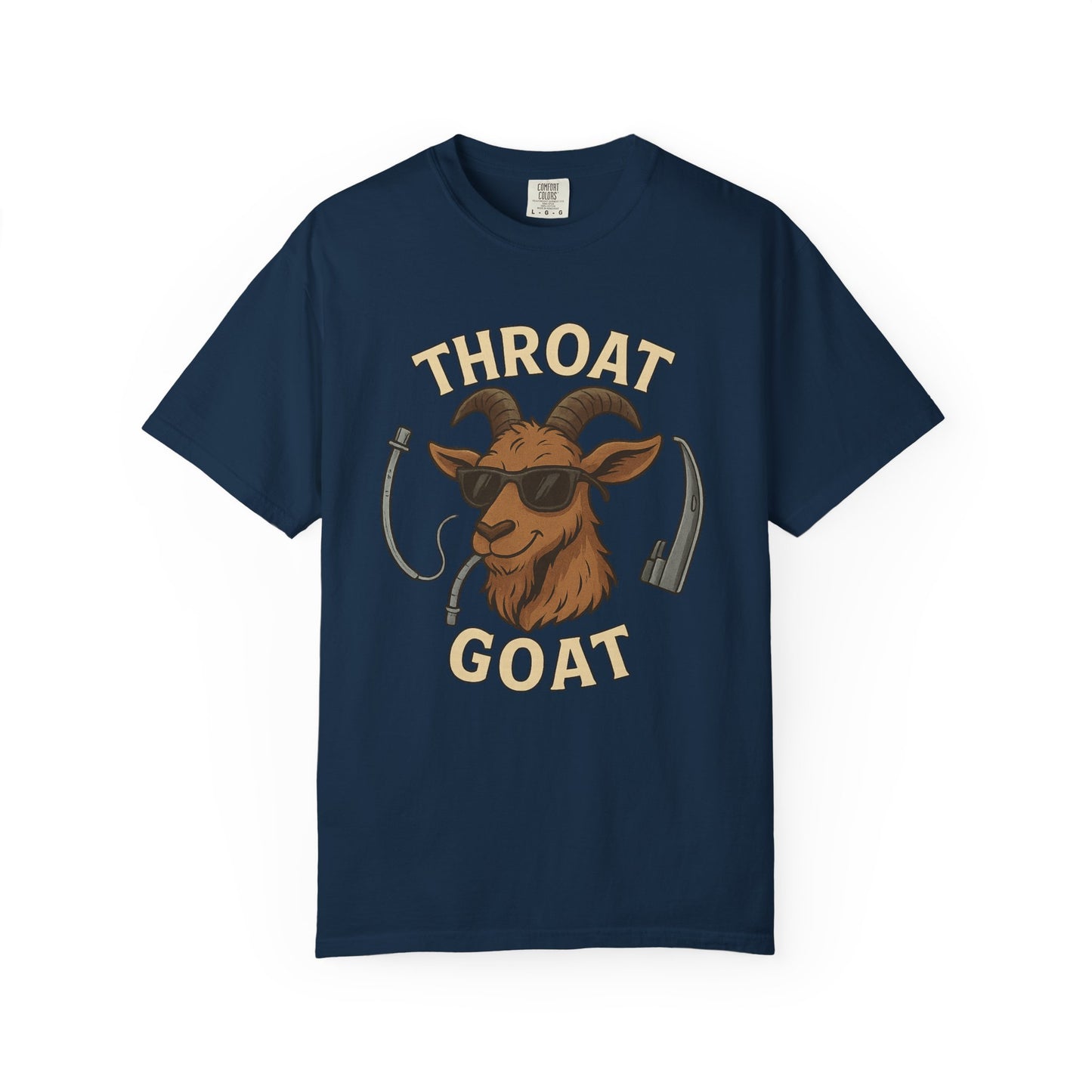 Throat Goat Unisex Softstyle T-Shirt, Funny Graphic Tee, Gift for Goat Lovers, Humor Shirt, Casual Wear, Birthday Gift