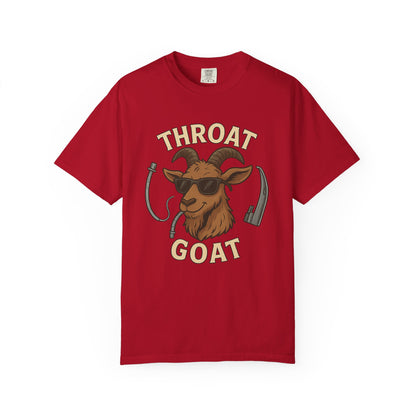 Throat Goat Unisex Softstyle T-Shirt, Funny Graphic Tee, Gift for Goat Lovers, Humor Shirt, Casual Wear, Birthday Gift
