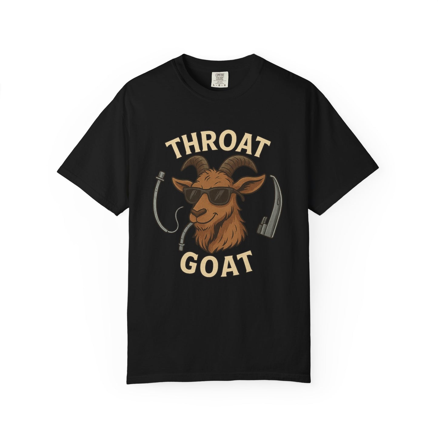 Throat Goat Unisex Softstyle T-Shirt, Funny Graphic Tee, Gift for Goat Lovers, Humor Shirt, Casual Wear, Birthday Gift