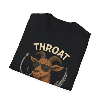 Throat Goat Unisex Softstyle T-Shirt, Funny Graphic Tee, Gift for Goat Lovers, Humor Shirt, Casual Wear, Birthday Gift