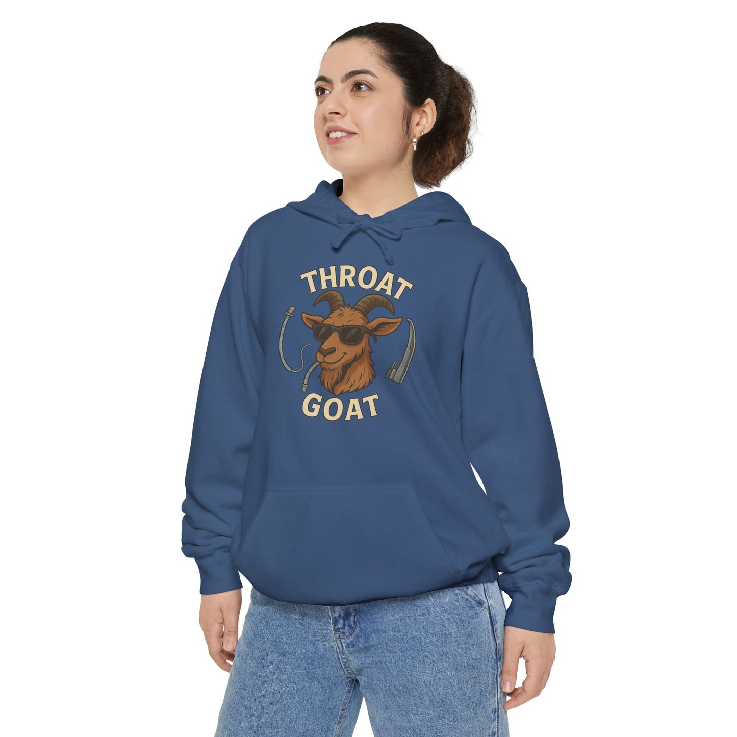 Throat Goat Unisex Softstyle T-Shirt, Funny Graphic Tee, Gift for Goat Lovers, Humor Shirt, Casual Wear, Birthday Gift