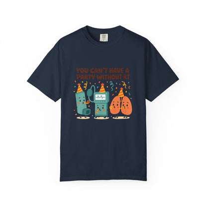 Fun Party T-Shirt, Humor Tee, Unisex Shirt, Celebratory Apparel, Gift for Friends, Birthday Party Shirt